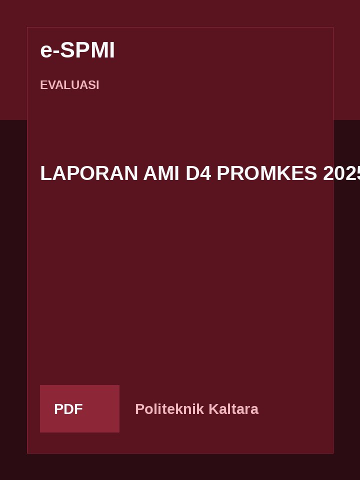 Cover LAPORAN AMI D4 PROMKES 2025
