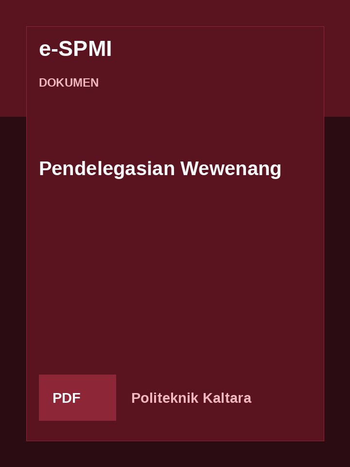 Cover Pendelegasian Wewenang