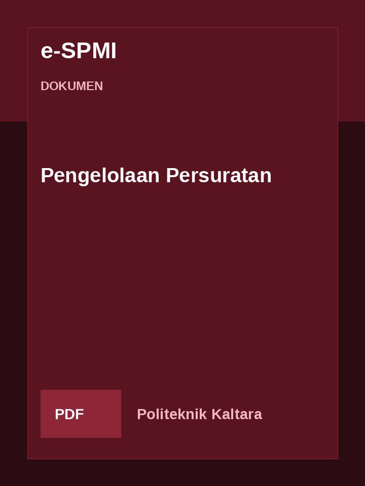 Cover Pengelolaan Persuratan