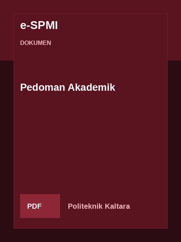 Cover Pedoman Akademik